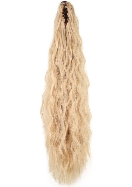 Tokalı Kabarık Dalgalı At Kuyruğu / Balköpüğü Beyaz Platin Röfleli fırsatları