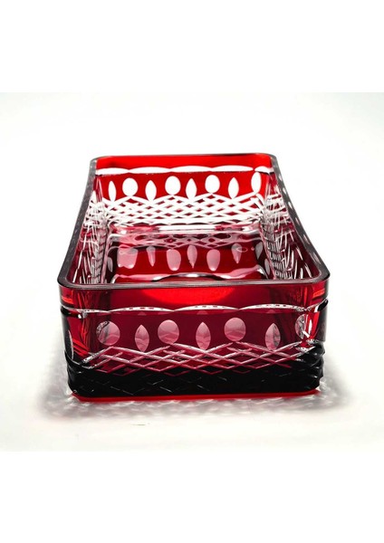 El Yapımı Kristal Royal Desenli Baton Dekoratif Sunumluk Sofra Sunum Kasesi fırsatları