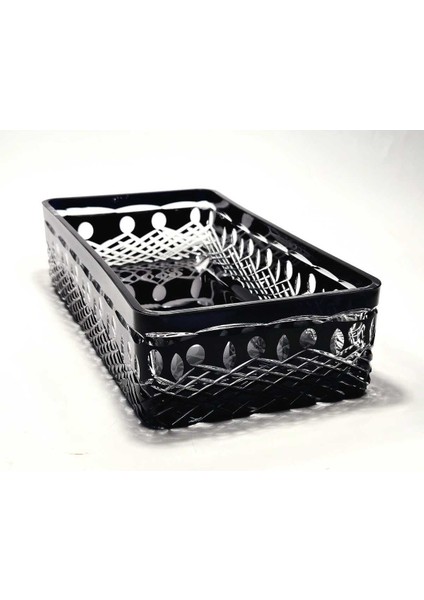 El Yapımı Kristal Royal Desenli Baton Dekoratif Sunumluk Sofra Sunum Kasesi modelleri