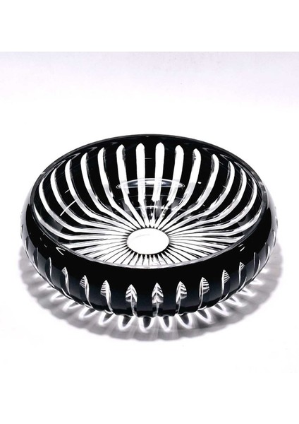 28CM Kristal Kesme Vertical Dekor Siyah Büyük Kase fiyatları