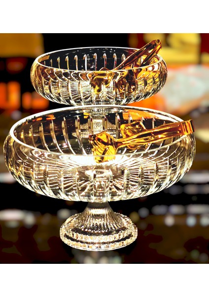 28 cm Kesme Ayaklı Kristal Kase Vertical indirimleri