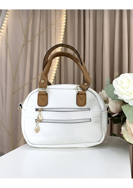 Kadın Ön Çift Fermuarlı Günlük Çanta