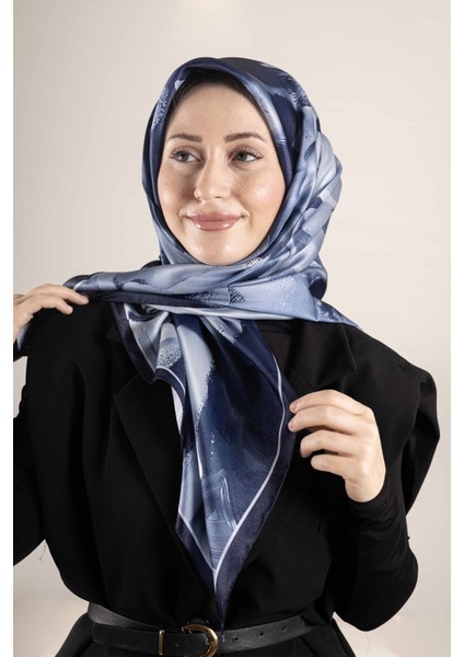 Dijital Kristal Desenli Eşarp 95x95 – Pastel Desen-2 modelleri