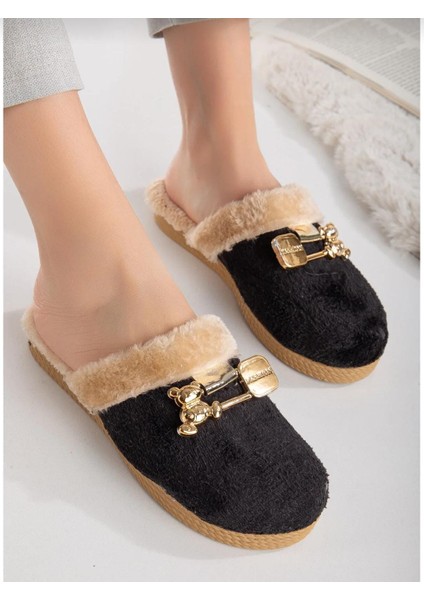 Ayıcık Tokalı Kadın Kışlık Günlük Ev Terliği fiyatları