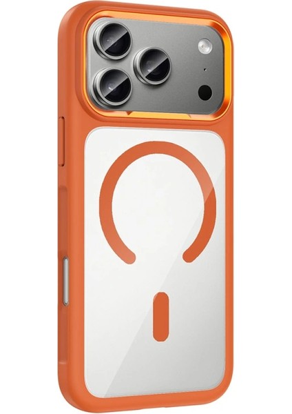 Apple iPhone 17 Pro Max Kılıf M-Safe Şarj Özellikli Metal Kamera Çerçeveli Redclick Tiko Kapak fiyatları