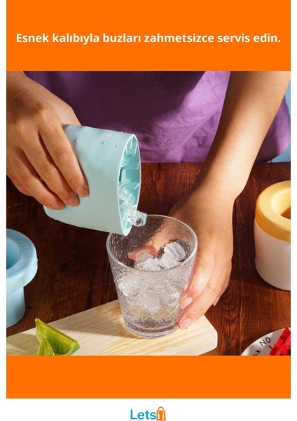 Esnek Silikon Buz Kalıbı Pratik Buz Küpü Üretimi fiyatları