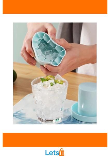 Esnek Silikon Buz Kalıbı Pratik Buz Küpü Üretimi modelleri