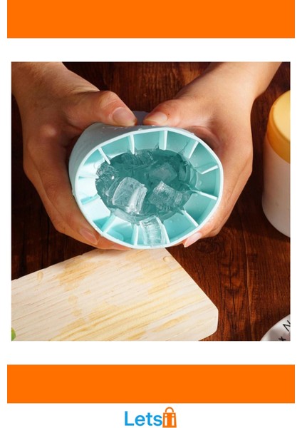 Esnek Silikon Buz Kalıbı Pratik Buz Küpü Üretimi indirimleri