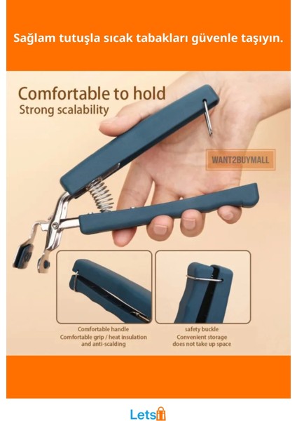 Sıcak Tabak ve Tepsi Kelepçesi Yanma Önleyici Dayanıklı Mutfak Aracı fiyatları