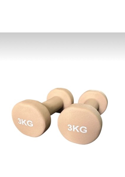 Vinly Neoprene Kaplamalı Döküm Demir Dambıl Estetik Soft Pilates Fitness Ağırlığı 2 Adet x 3 kg modelleri