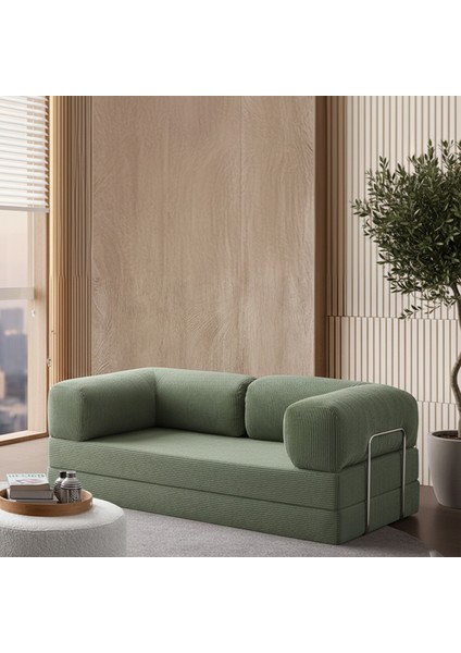 100X200 Kanepe: Yıkanabilir Fitilli Kadife Kumaş 50 Dns Bondex Sünger Koltuk Çok Amaçlı Aktivite Relax Koltuk indirimleri