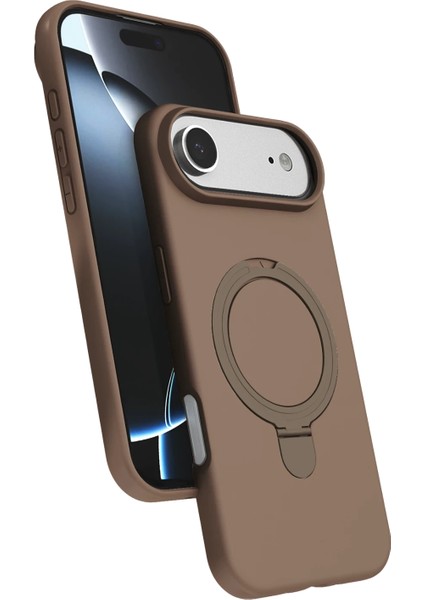 Mtxdpn Newface Apple Iphone 17 Air Regal Magsafe Standlı Kapak - Çöl Titanyum