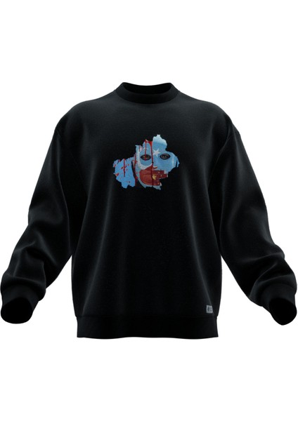 Doğu Türkistan Baskılı Oversıze Sweatshırt (Unısex)