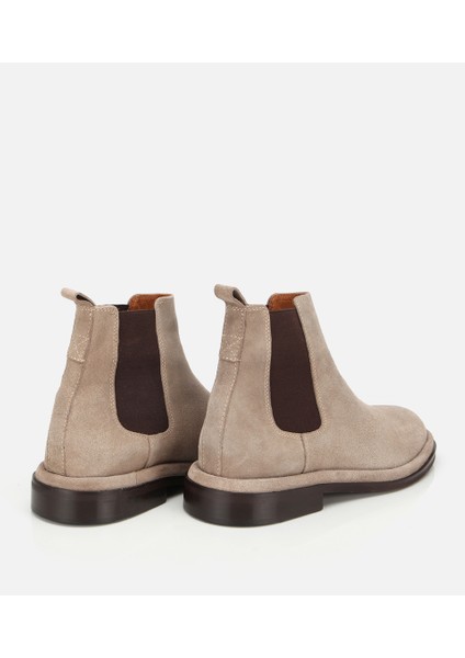 02BOH312240A310 ERKEK Süet Deri Bej Lastik Detaylı Chelsea Bot fırsatları
