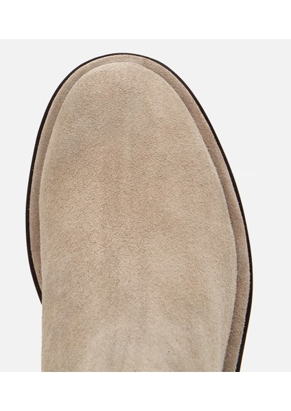 02BOH312240A310 ERKEK Süet Deri Bej Lastik Detaylı Chelsea Bot indirimleri