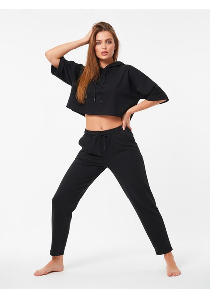 Düz Paça Eşofman Altı Siyah 3011 fırsatları