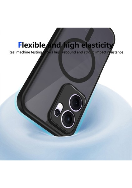 Oppo RENO13 F 4G/RENO13 F 5g Kılıf, Manyetik Yarı Saydam Mat Darbeye Dayanıklı ve Parmak Izi Önleyici Koruyucu Kılıf-Siyah (Yurt Dışından) indirimleri