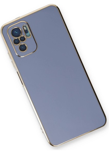 Newface Xiaomi Redmi Note 10 Kılıf Volet Silikon - Mavi modelleri