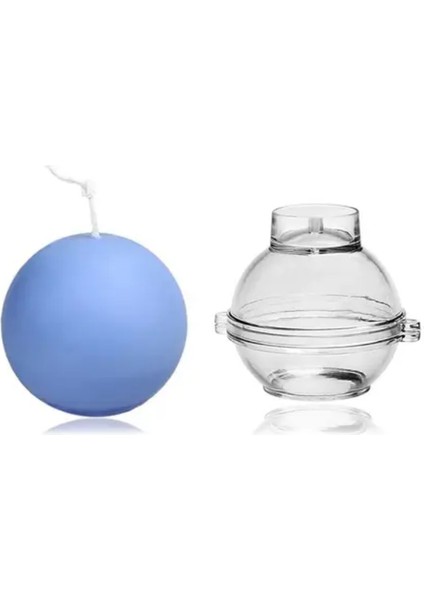 Küre Akrilik Plastik Mum Kalıbı