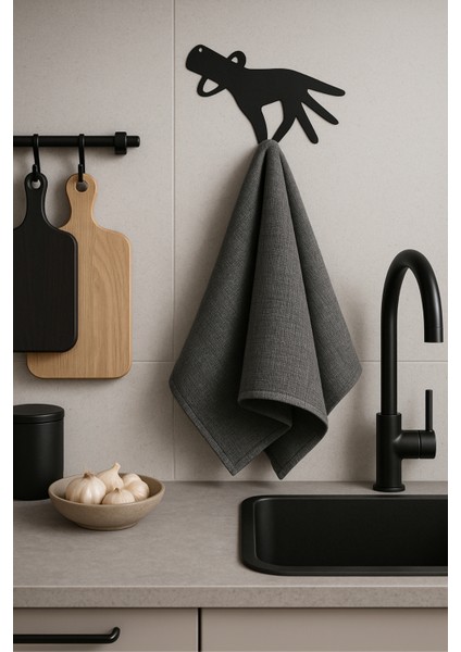 Figürlü Metal Duvar Askısı Mutfak Banyo Havlu Bez Askılığı Modern Dekoratif Duvar Kanca fiyatları