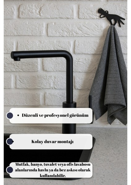 Figürlü Metal Duvar Askısı Mutfak Banyo Havlu Bez Askılığı Modern Dekoratif Duvar Kanca fırsatları