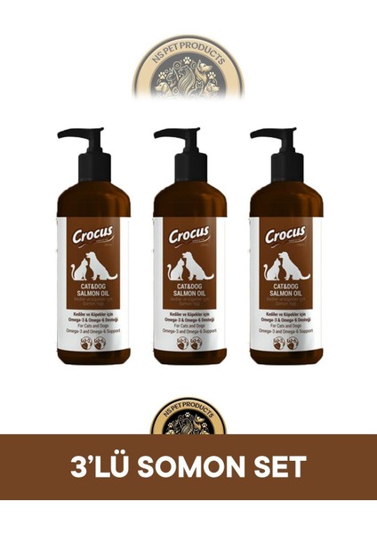 Kedi Köpek Somon Yağı 3X200 ml