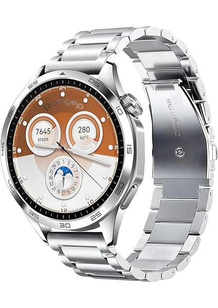 Huawei Gt 6 46MM Uyumlu| 22MM Paslanmaz Çelik Metal Saat Kordonu | Suya Dayanıklı, Çelik Pimli, Şık ve Dayanıklı