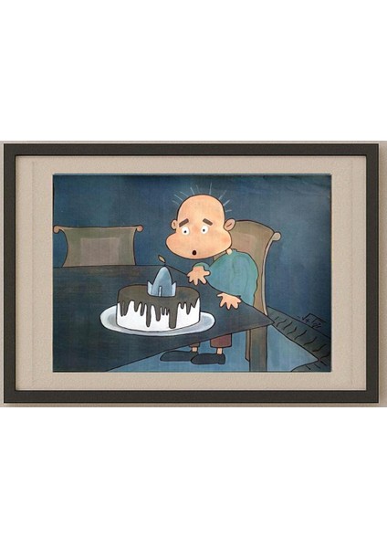 Naeimeh Nikooray 29X21CM Orijinal Karikatür Tablo