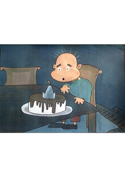 Naeimeh Nikooray 29X21CM Orijinal Karikatür Tablo modelleri