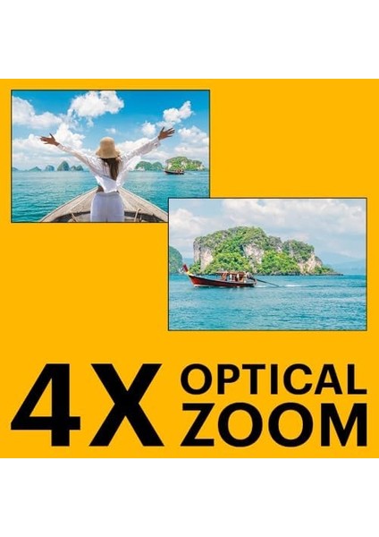 Pıxpro Wpz2 15M Su Geçirmez Fotoğraf Makinesi - 2 Lityum Pil + 16GB Sd Kart - 16MP, 4x Optik Zoom, 1080P Full Hd Video (Sarı) fiyatları