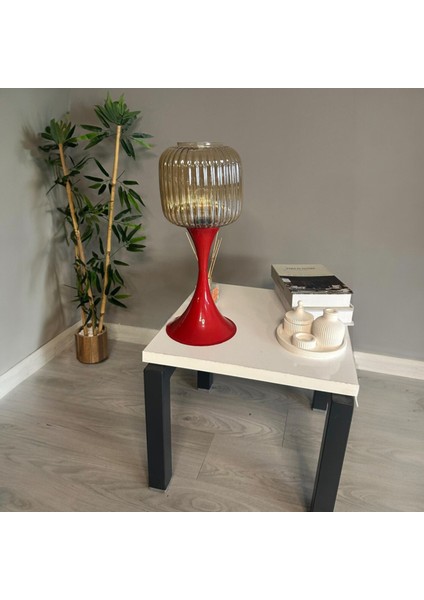 Soto Bal Rengi Cam Masa Lambası Dekoratif Abajur Çocuk Odası Başucu Lambası Okuma Lambası modelleri