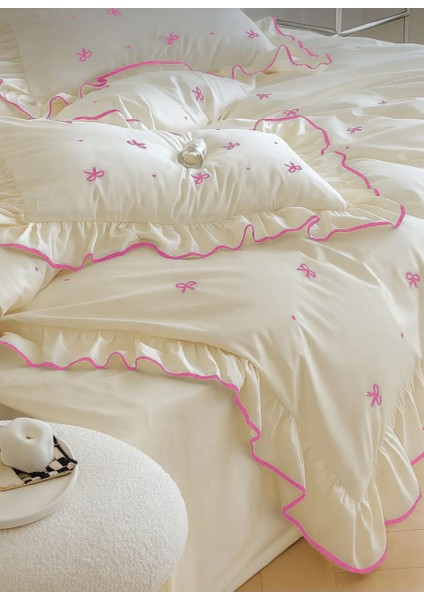 %100 Pamuk Soft Elegance Çift Kişilik Nevresim Seti