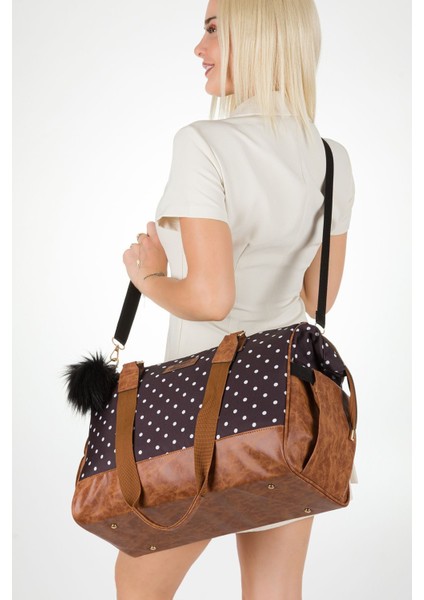 Bondit Hafif Kumaş Alaçatı Modeli Anne Bebek Çantası Bebek Bakım Çantası