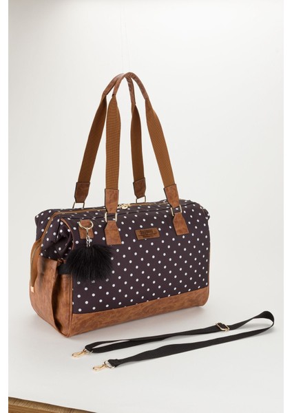 Bondit Hafif Kumaş Alaçatı Modeli Anne Bebek Çantası Bebek Bakım Çantası