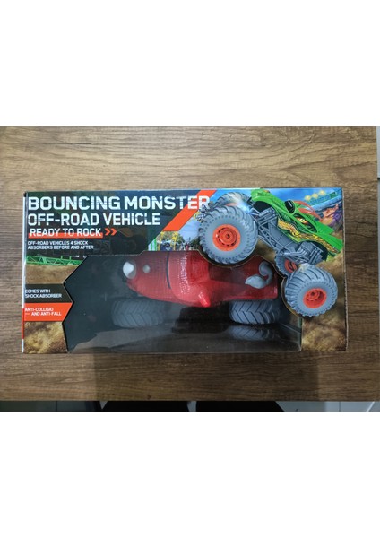 Rc Monster Truck Gergedan Tasarımlı Uzaktan Kumandalı Off-Road Araba Kırmızı indirimleri