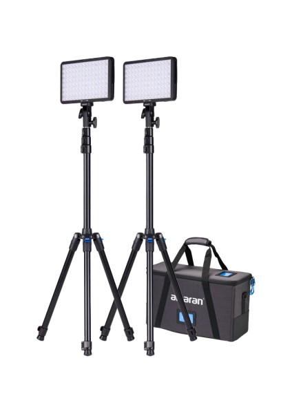 Amaran 2'li Pano 60C 60W Rgb Panel LED Işık Seti (Siyah)