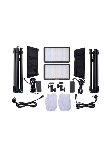 Amaran 2'li Pano 60C 60W Rgb Panel LED Işık Seti (Siyah) indirimleri