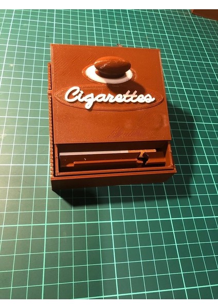 Lüks Otomatik Sigaralık Dispenseri, Tabakası Kahverengi 5309596 3D