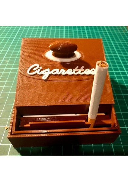Lüks Otomatik Sigaralık Dispenseri, Tabakası Kahverengi 5309596 3D fiyatları