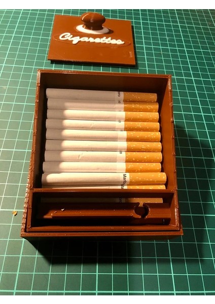 Lüks Otomatik Sigaralık Dispenseri, Tabakası Kahverengi 5309596 3D modelleri