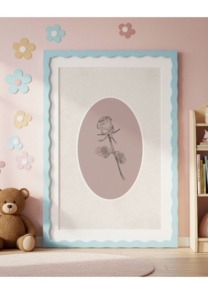 Vintage Tek Gül Dijital Baskı Vintage Poster (Çerçevesiz) modelleri