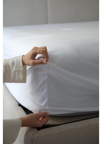 Tek Kişilik Lastikli Çarşaf Beyaz modelleri