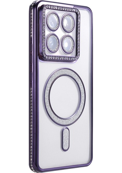 Mtxdpn Newface Xiaomi Mi 14T Pro Joke Simli Magneticsafe Kılıf - Derin Mor modelleri