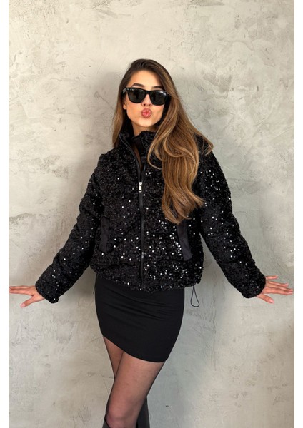 Kadın Pullu Mont 99544