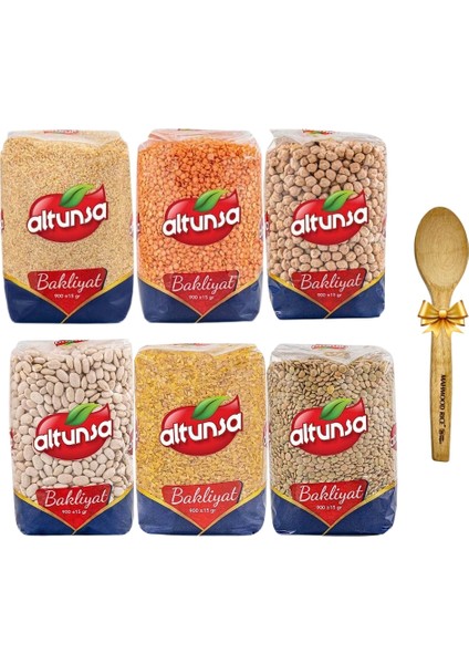 Bakliyat Seti ve Ahşap Kaşık