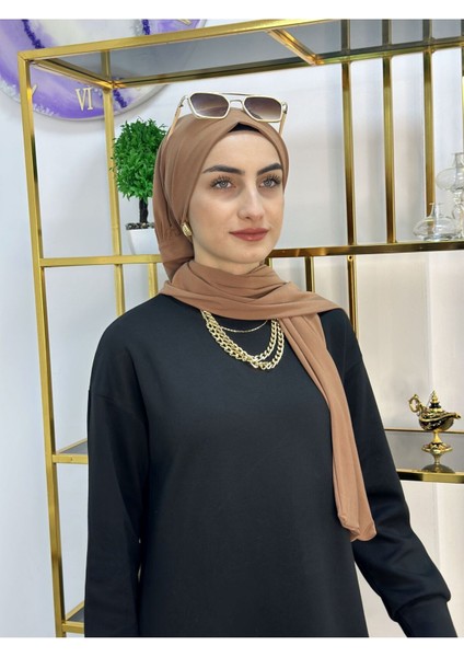 Ithal Kumaş Çıtçıtlı Hazır Şal Iki Sekılde Kullanılır Camel Renk fiyatları