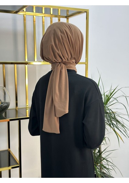 Ithal Kumaş Çıtçıtlı Hazır Şal Iki Sekılde Kullanılır Camel Renk indirimleri