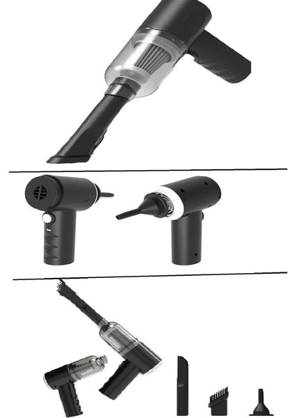 120 W Şarjlı El Süpürgesi Çekme – Üfleme Özellikli Ev Araba Klavye Süpürgesi (800800) modelleri