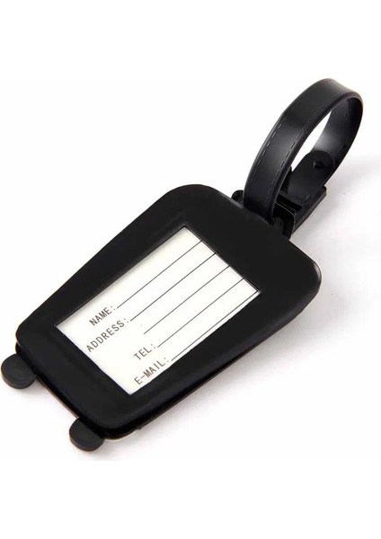 Valiz Isimlik Etiket / Valiz Isimliği 1 Adet - Şeffaf Pvc Bavul Etiketi