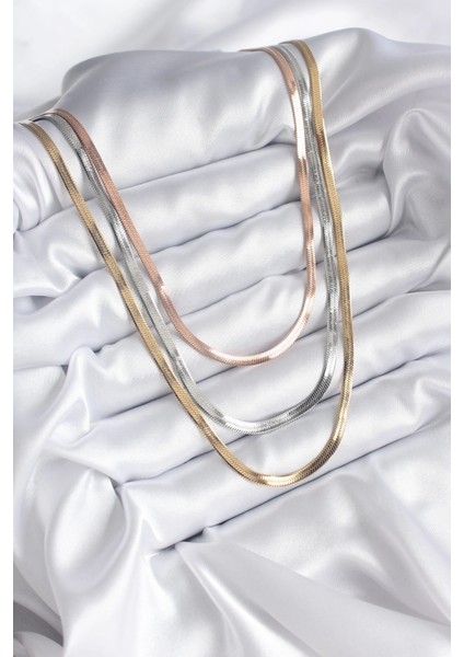 316L Çelik Mix Renk Italyan Zincir Model Kadın Kolye fiyatları